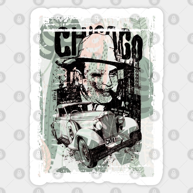 Capone Sticker by PrintstaBee